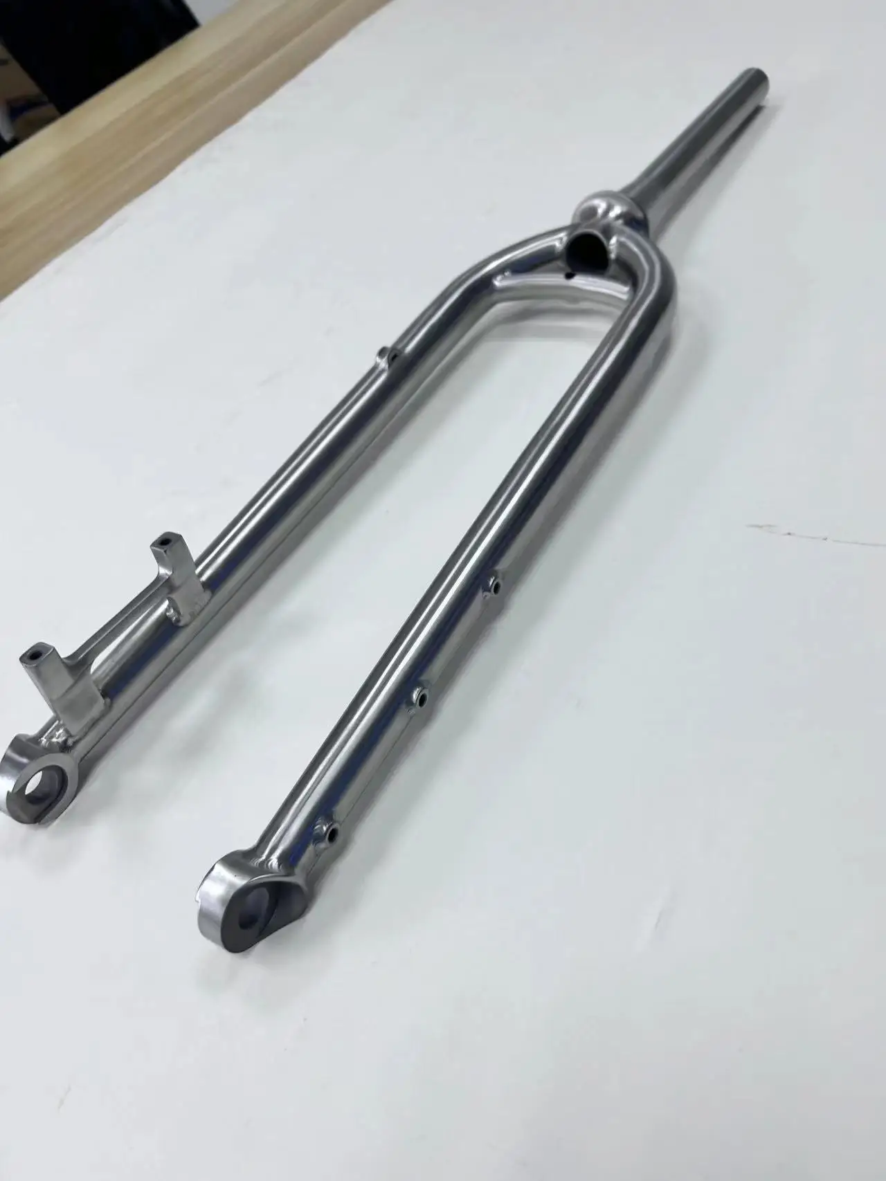 MTB 29 Titanium Bike Front Fork with Disc Brake, Tapered Steerer with Crown for Mountain Road Bicycle, Customized Available