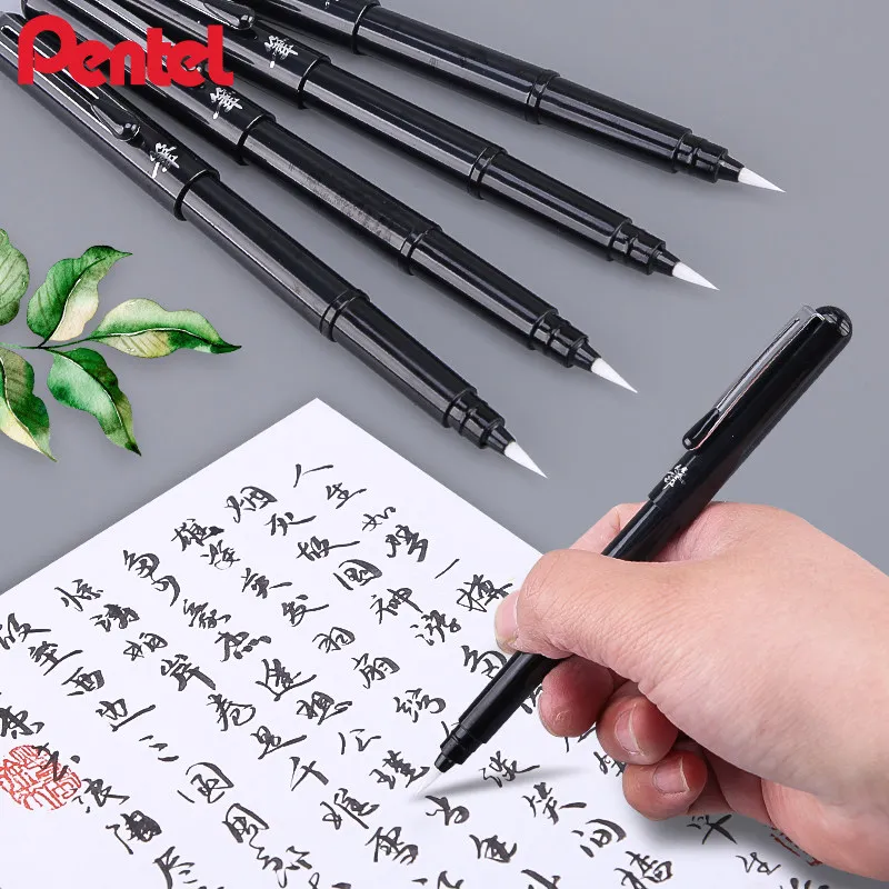caneta-cientifica-pentel-japao-xgfkpa-caneta-de-caligrafia-caneta-para-escrita-regular-pequena-caneta-para-assinatura-material-fibra-de-nylon