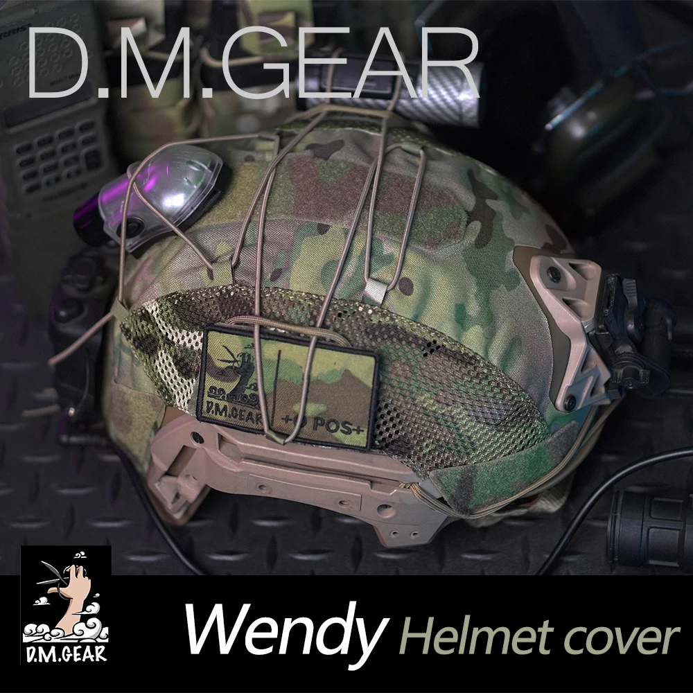 

Тактический чехол для шлема DMGear для Team Wendy 1,0, сетка для шлема без шлема, снаряжение, страйкбол, охота, кемпинг, спорт на открытом воздухе