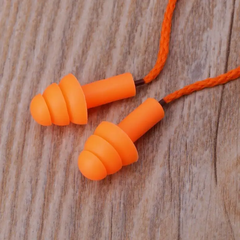 77JD Soft Silicone Plugs Caps redução ruído Auditando para Protecti