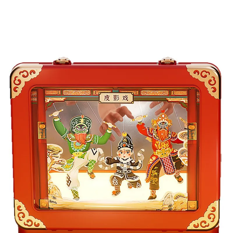 Sand painting box shadow puppet play 2-in-1 creative DIY new interactive holiday gift