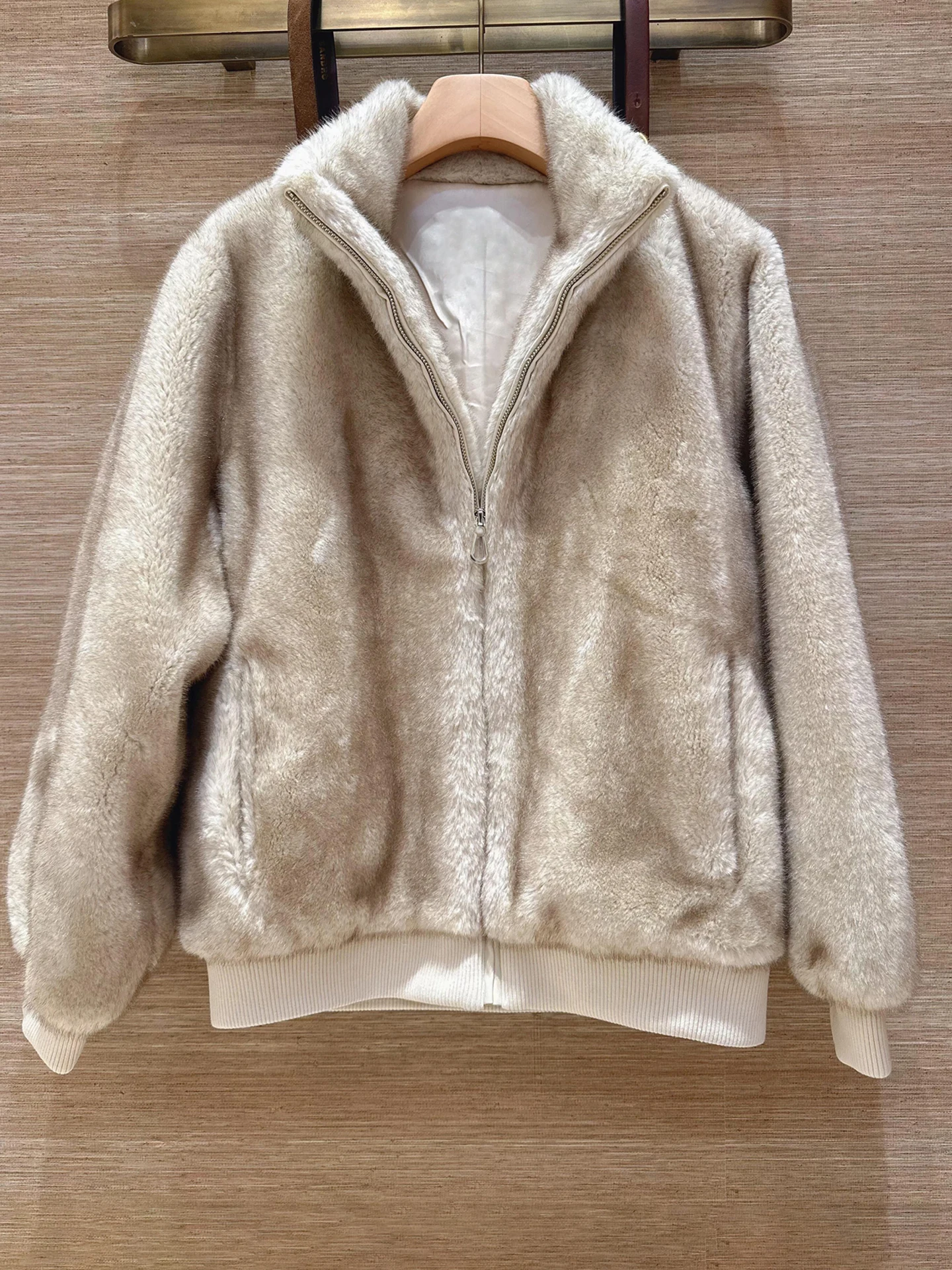 

S Home South Oil High End Women's Loose Casual Stand Collar Plu Jaet Outerwear Fall Winter Ladies Stand Fit Commute Sle