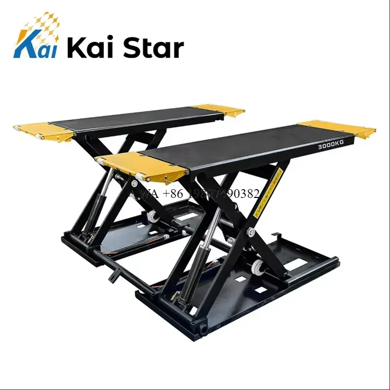 wmwmnu for Kaistar KS-SL30 Portable Hydraulic Car Jack Hoist Auto Bridge Mid Rise Double Scissor Lift 1 Year Warranty Cheap