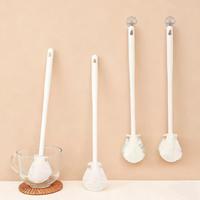 5Pcs 360 Degree Silicone Bottle Brush with Long Handle Soft Bristle Cup Brush 360 Degree Rotating Cleaning Brush