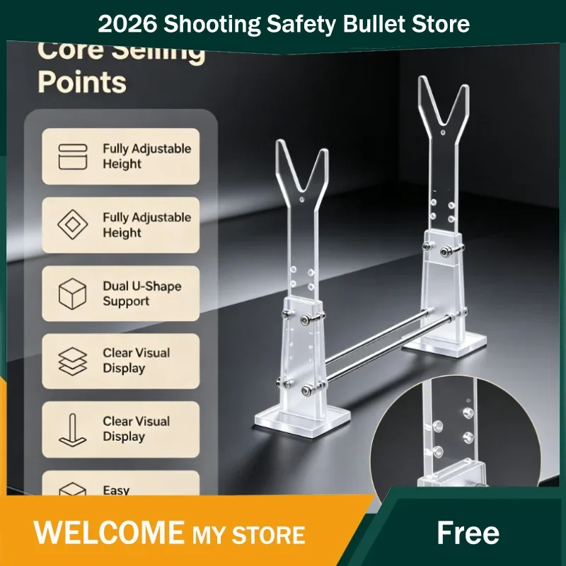 Multi-angle Acrylic Display Holder with Stainless Steel Fasteners Clear Desktop Rack for Decorative Scale Models