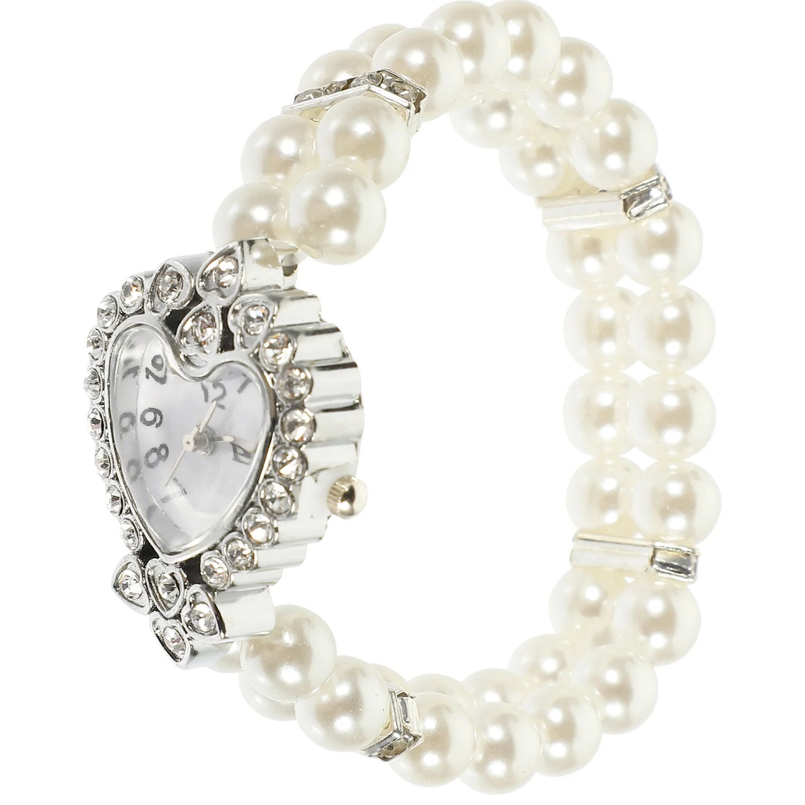 Number Ladies Bracelet Watch Bride Wrist Alloy Quartz Rhinestone Fashionable