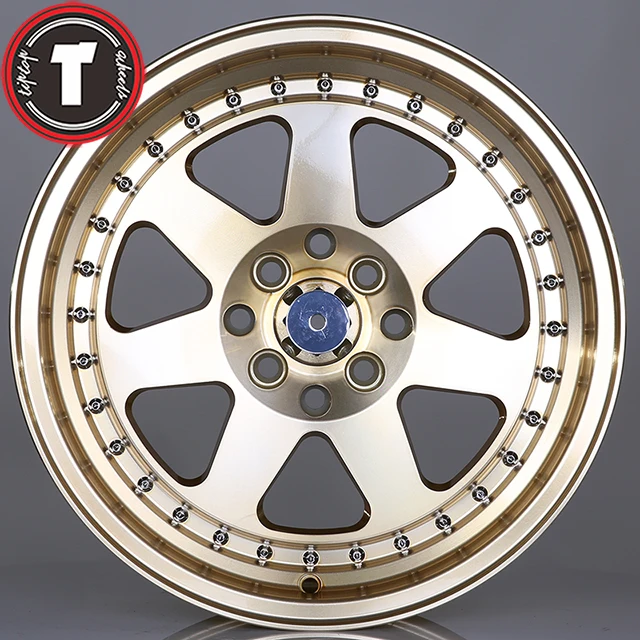 عجلات صب سبيكة 15 16 Aros Para Autos مع Pcd 4x100 للبيع حافة سيارة مخصصة 15 بوصة 16 #2