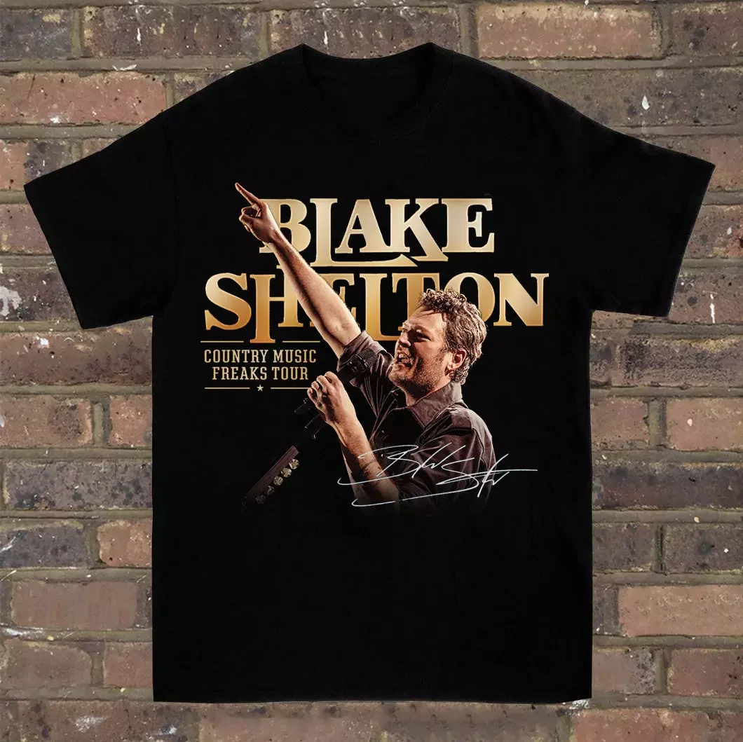 New Hot Blake Shelton Tour Black Cotton All Size Shirt Unisex PP489