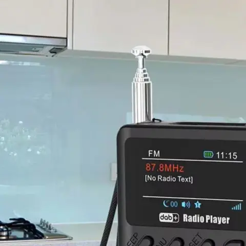 

Мини-цифровое радио DAB FM, перезаряжаемое портативное радио, динамик BT5.0, карманное радио с цветным экраном для кемпинга, пешего туризма