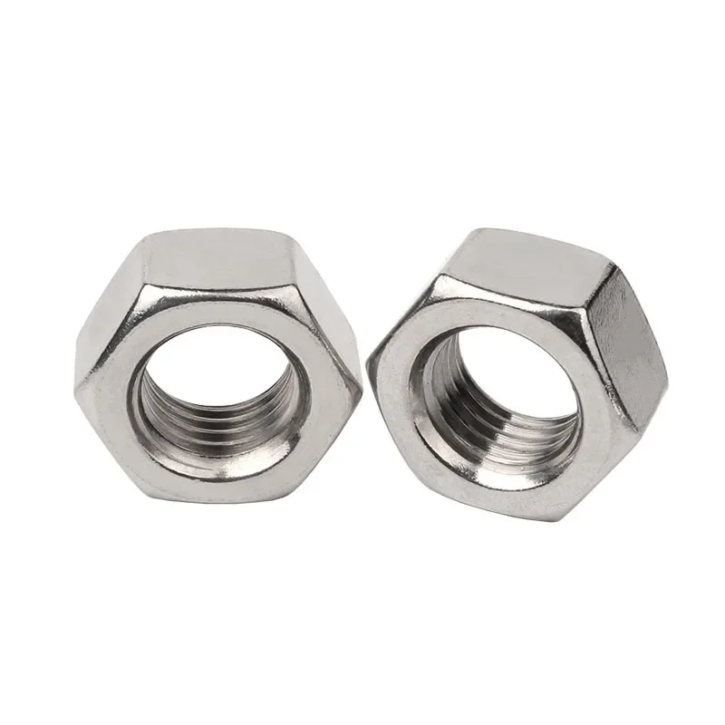 1~50PCS Stainless Steel Hex Nuts M1M1.2M1.4M1.6M2M2.5M2.6M3M3.5 M4 M5 M6 M8 M10 M12 M14 M16 M18 M20 M22 M24 MM27 M30 M33 Hexagon