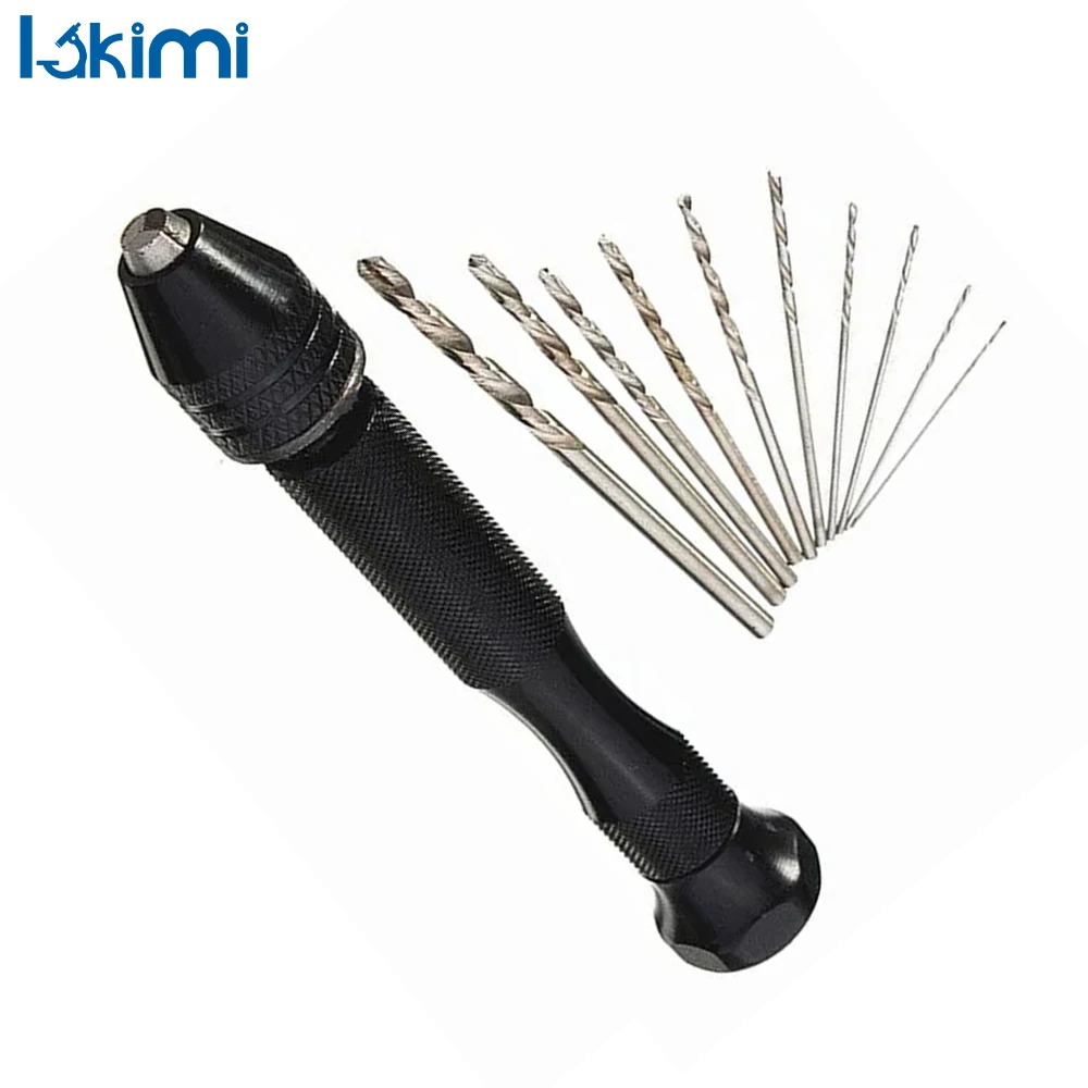 

Mini Hand Twist Drill Set for Woodworking and Wood Hole Drilling Tools, 10Pcs Rotary Fried Dough Twist Drills LA-AA25