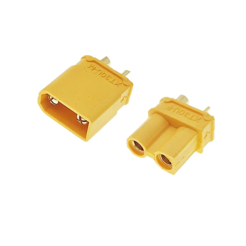 10PCS XT30U-M XT30U-F connector, XT30U model aircraft plug, lithium battery charging interface male-female plug-in connector