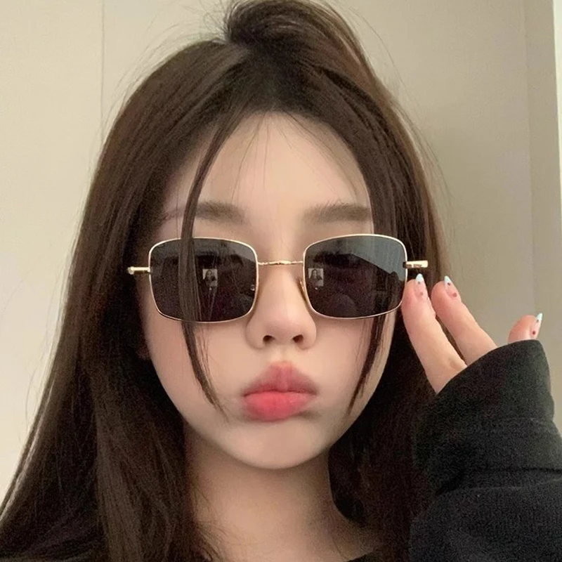 

Car Sunglasses 1/3pcs Small Square Metal Sun Glasses Fashion Gradient Goggles Women Outdoor UV Resistant Eyeglass Luxury Design