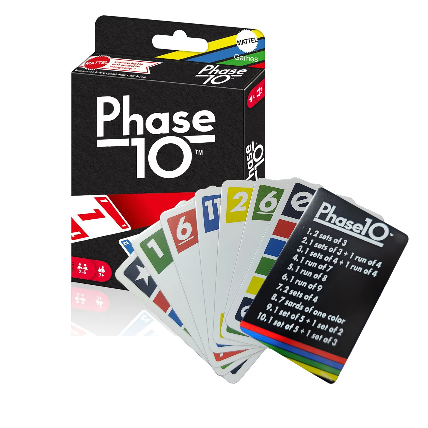 UNO Games Phase 10 Card Game for Families Adults and Kids Challenging & Exciting Play Game for Christmas Gift