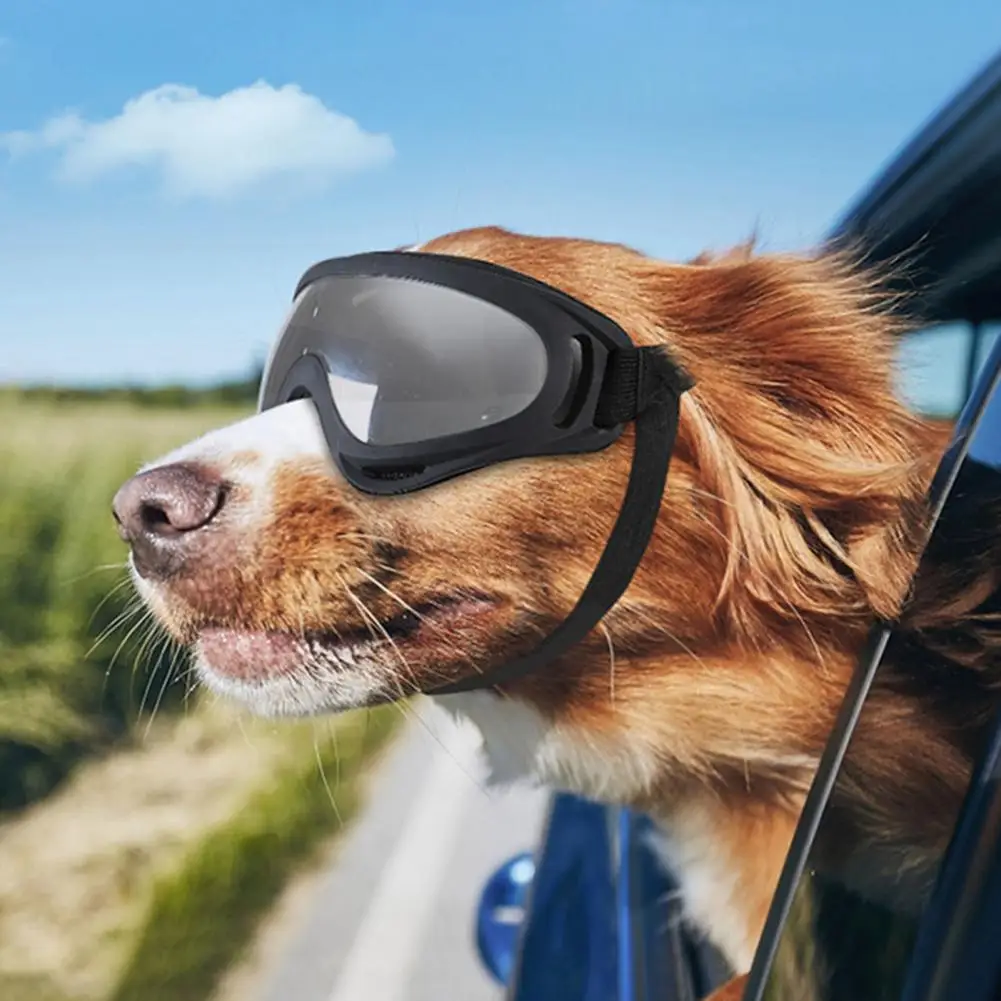 

Dog Goggles UV Protection Anti-Fog Dog Sunglasses Outdoor Riding Driving Puppy Glasses Small to Medium Breed Dog Dog Supplies