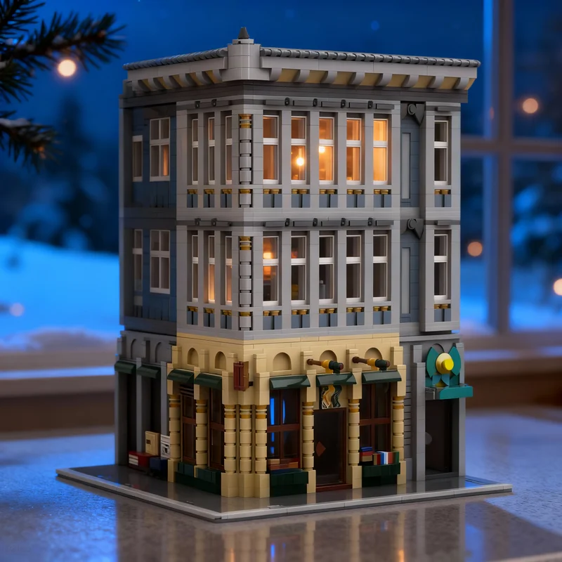 

3410pcs MOC City Books Modular Streetscape Model Building Blocks Construction Christmas Gifts Toy Creative DIY Idea Brick Kids