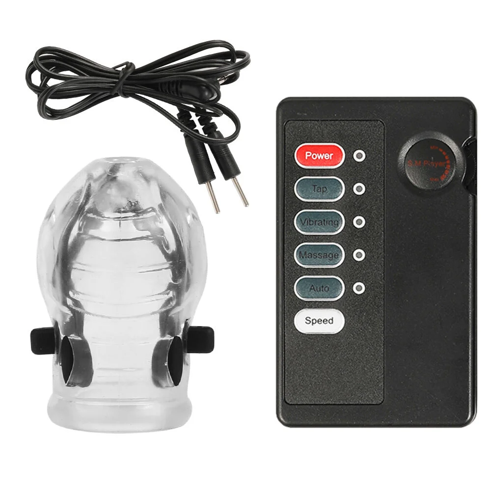 Electro Shock Penis Massager Vibrators Glans Vibrator Penis Trainer Ring Delayed Ejaculation Penis Vibrator Sex Toys for Men