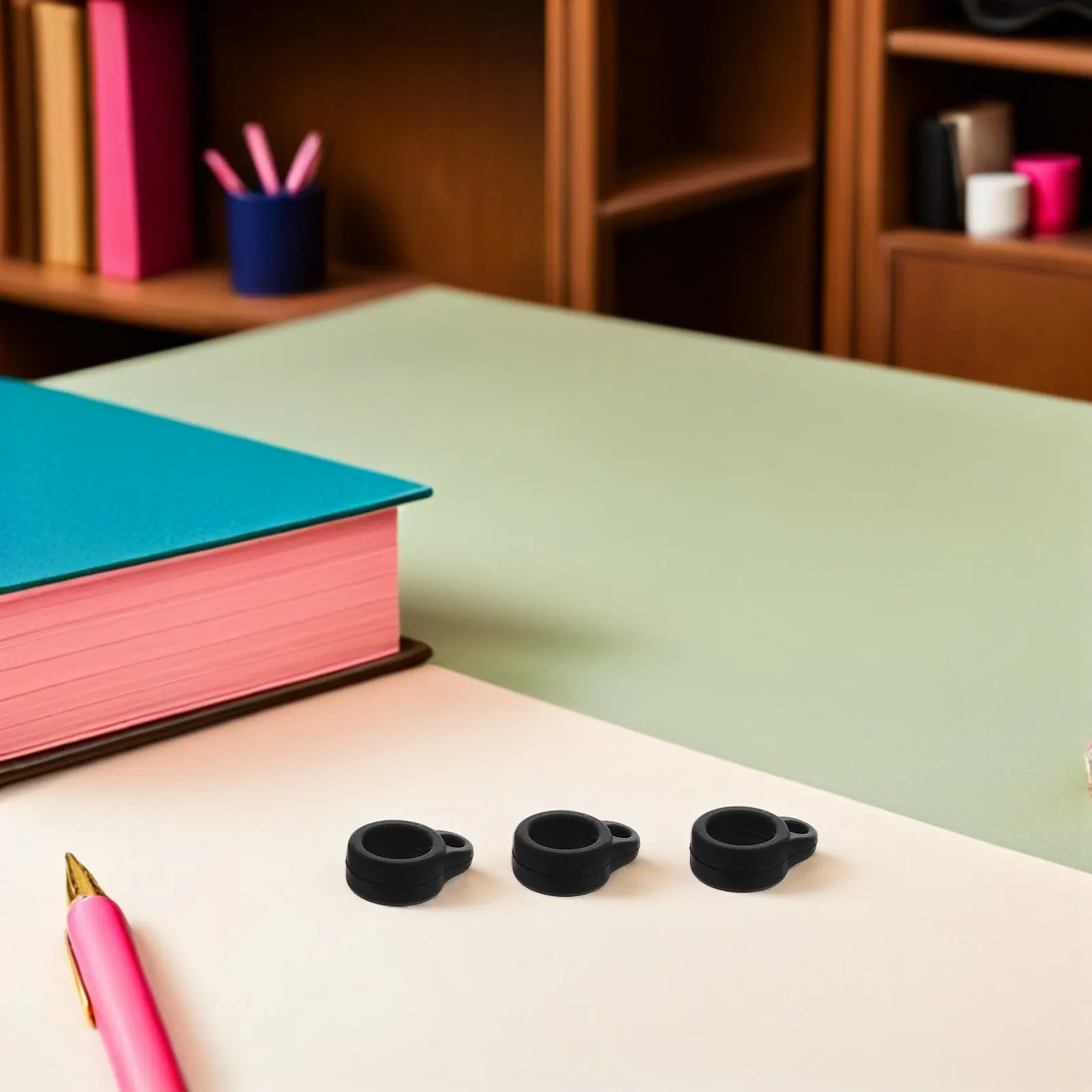 100Pcs Anti-Lost Silicone Rings Band Comfortable Heatproof Loops for Silicone Lanyard Neck Strap Pen Holder Ring Tightener