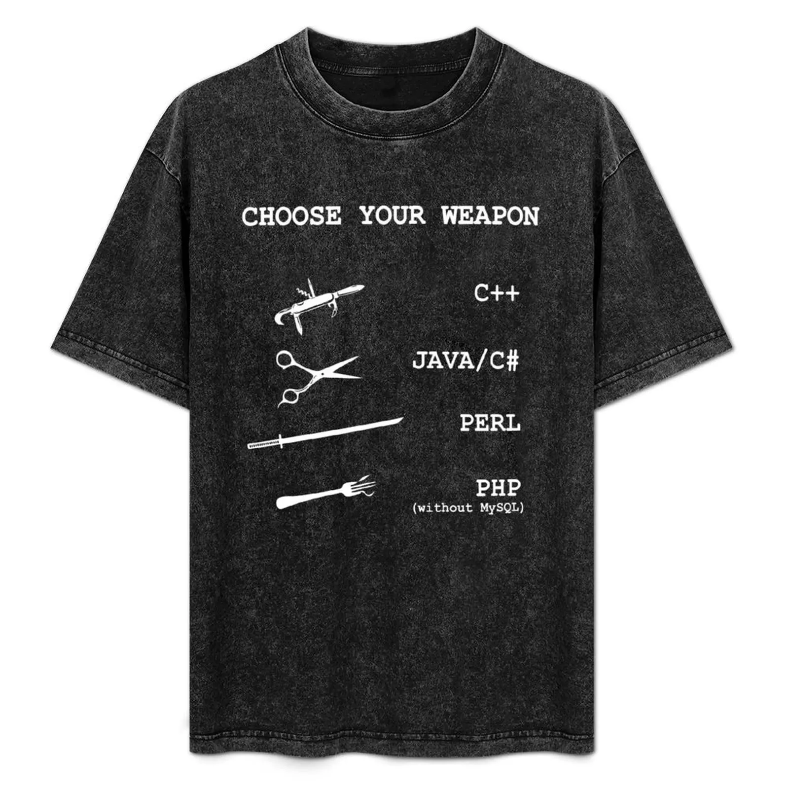 

Perl, Java, C Sharp, Php, C++ Programming Language Comparison Joke T-Shirt printed t shirts for man t shirt for man T-Shirt