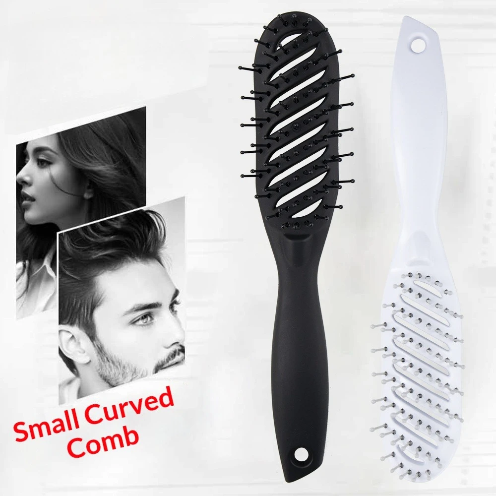 1Pc Curved Vent Hair Brush for Blow Drying, Styling and Detangling Drying Brush Anti Static Curved Vent Brush Scalp Massage Comb
