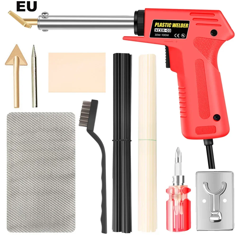 

Комплект для сварки пластика 2-в-1 со сварочной головкой и инструментом для свинчивания для ремонта поверхности автомобильного бампера, набор для термосварки, лидер продаж