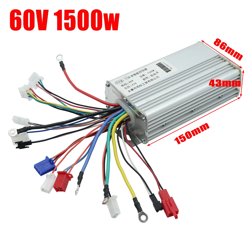 60V 1500 72v2000 Brushless Hub Motor DC Controller BLDC Controller 60 Voltage 1500 Watts for Electric Scooter Tricycle Harleyy