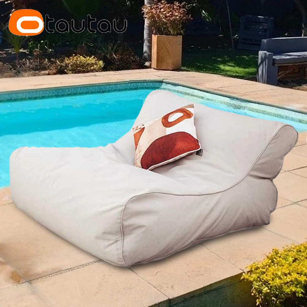 OTAUTAU Outdoor Waterproof Oxford Bean Bag Lounger Cover SF483【No Filler ! Need To Buy Filler By Yourself !】 - view 5