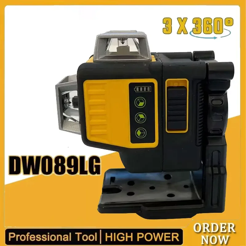 

Fit DEWALT DW089LG 1:1 Laser Level Self Levelling 12 Line 3 x 360 Green Beam Laser 12V Li-Ion Battery Lasers Outdoor
