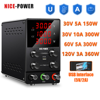 Adjustable Lab Power Supply DC 30V 10A 300W Switching Laboratory 30V 5A Bench Power-Supplies Voltage Regulator AC 110V/220V