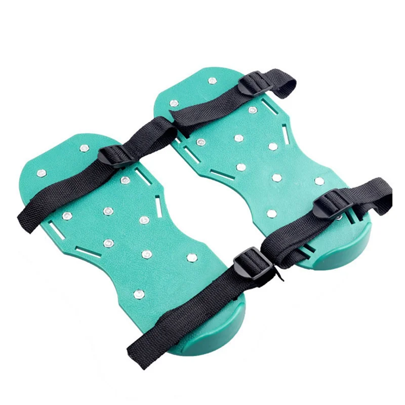 ABZL Garden Nail Shoes 1 Pair Grass Spikes 4.5Cm Self-Leveling Epoxy Tool For Grass Loose Soil Yard Use