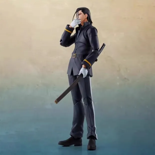Original Bandai Sh Figuarts SHF Hajime Saito Figuras de ação Anime Modelo Coleção de brinquedos em estoque