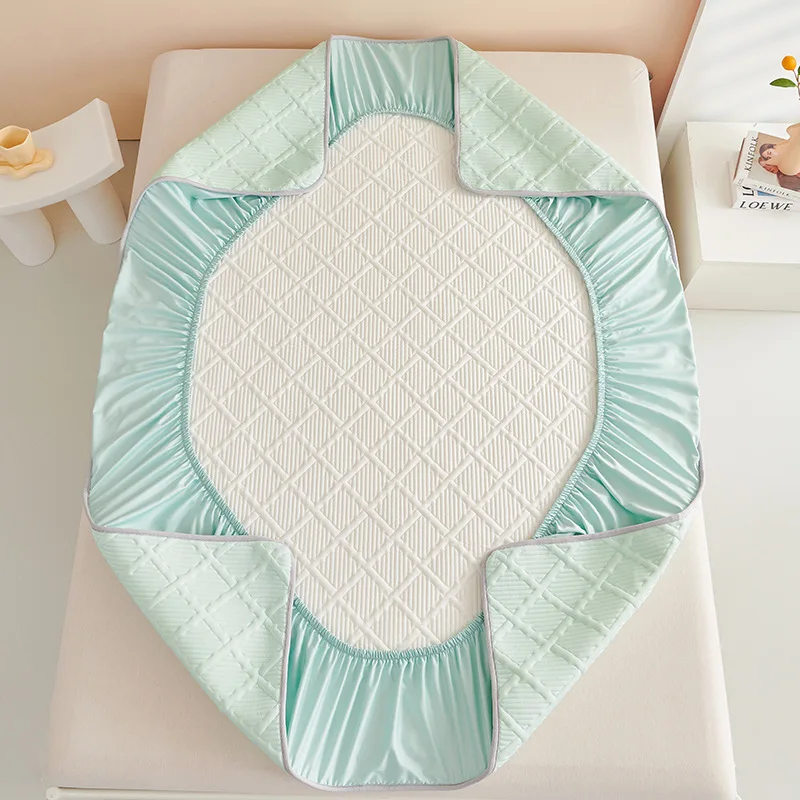 New Style Cool Silk Summer Mat Bed Mat Three-Piece Set Summer Cooling Good Things Comfortable Bare Sleeping