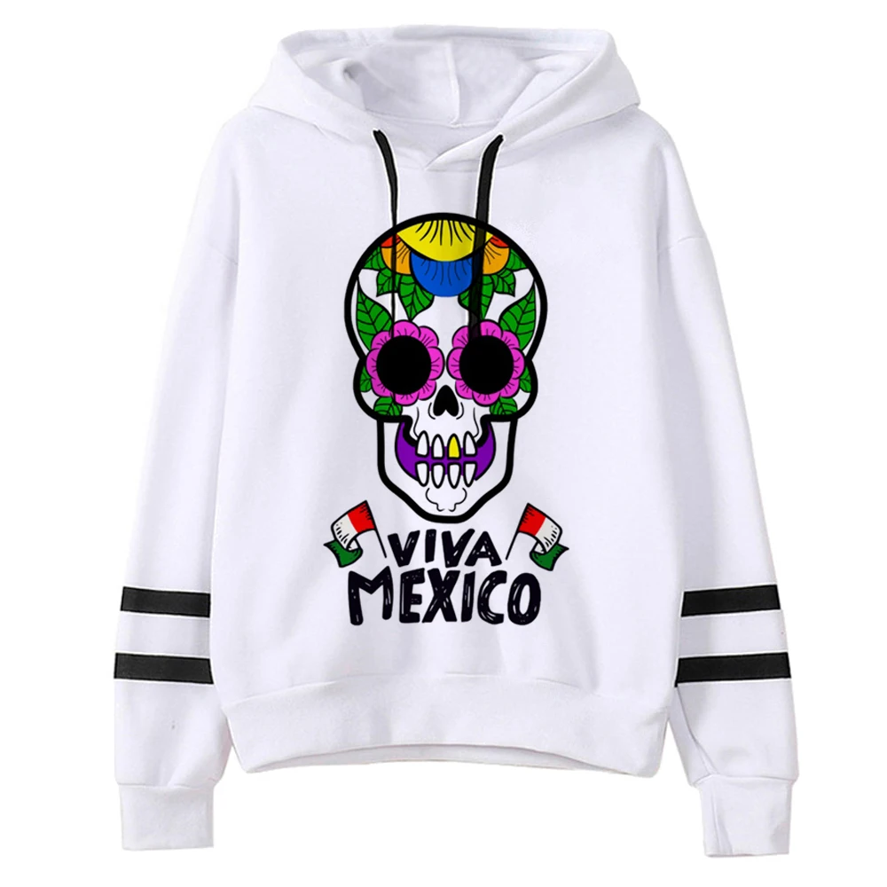 Mexiko Hoodie Kawaii Streetwear Designer gemusterte Anime Freizeit kleidung weibliche Pullover Winter Streetwear