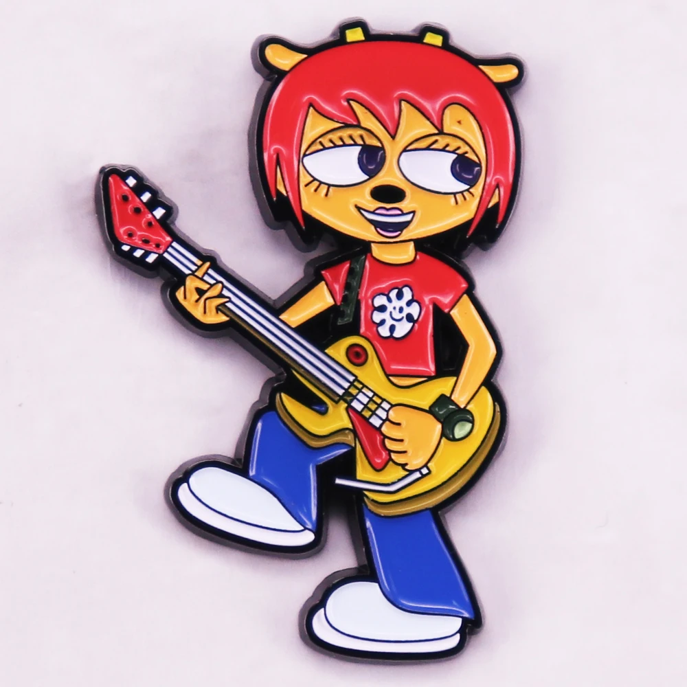 Shy Lamb Indecision MilkCan Guitairist Um Jammer Lammy Rhythm Videojuego insignia sombrero accesorios de ropa