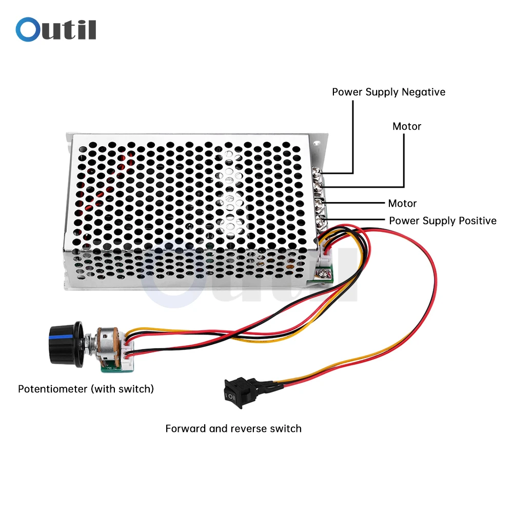 Imagem -05 - Escova Programável Motor Velocidade Board Interruptor de Controle Plc para Ventilador Automóvel dc 1050v Regulador de Tensão 100a 0.013000w Pwm