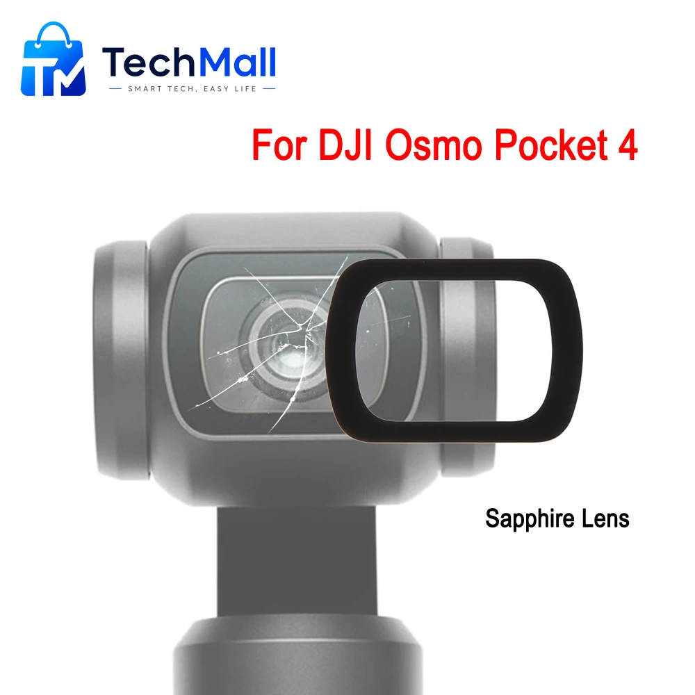 Sapphire Lens Glass For DJI Osmo Pocket 4, For DJI Pocket 4 Camera Lens Glass Repair Replacement Part