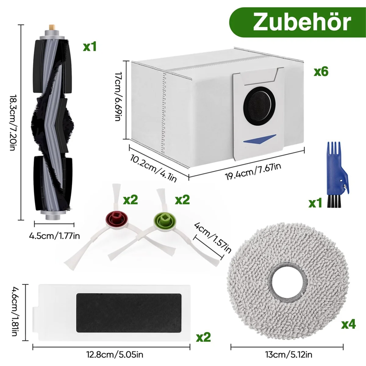 Para aspiradoras Robot T20 Omni, cepillos laterales principales, filtros HEPA, paño de mopa, bolsas de polvo, piezas de repuesto