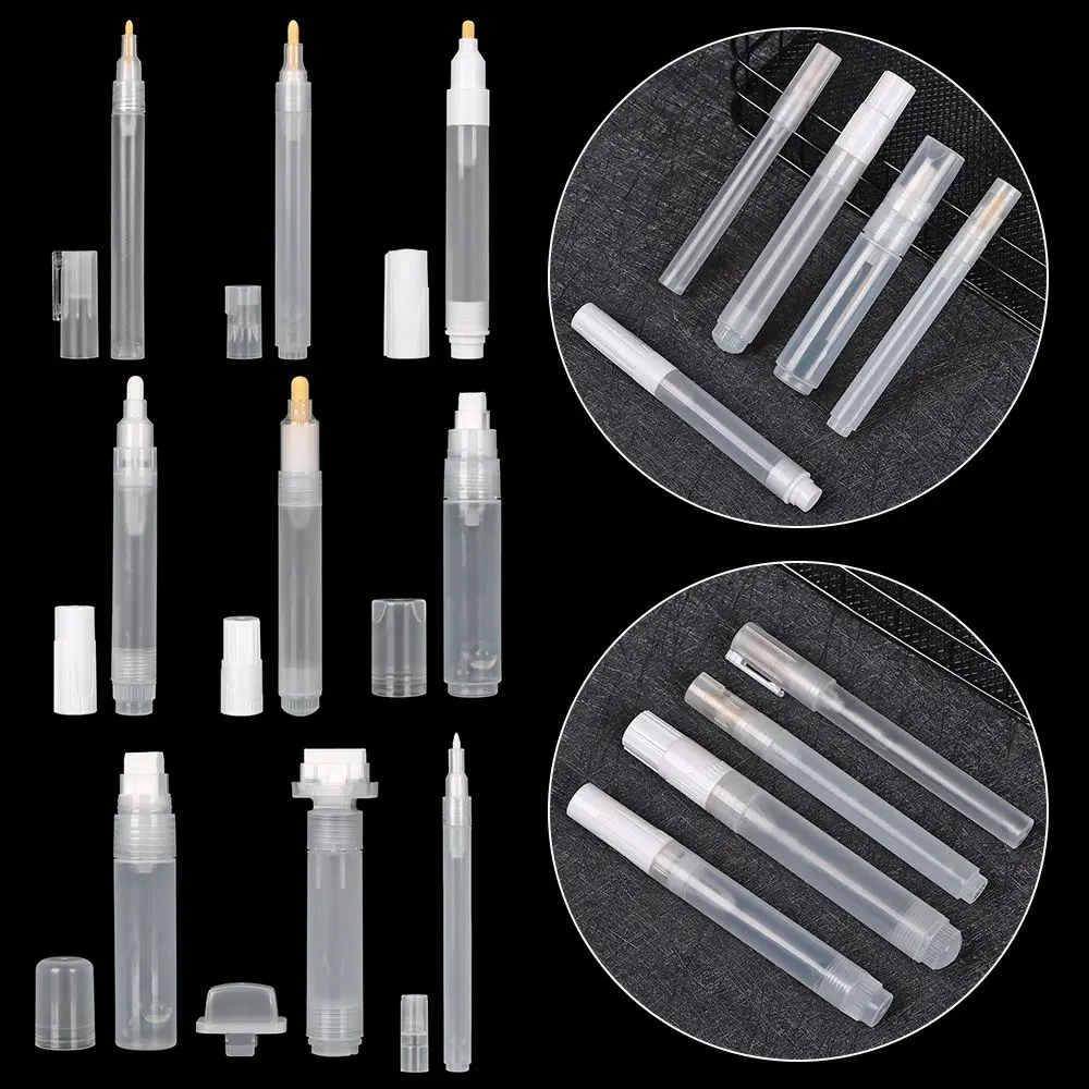 Refillable ink Plastic Barrels Tube Liquid Chalk Marker Empty Rod Paint Pen Accessories Graffiti Pens