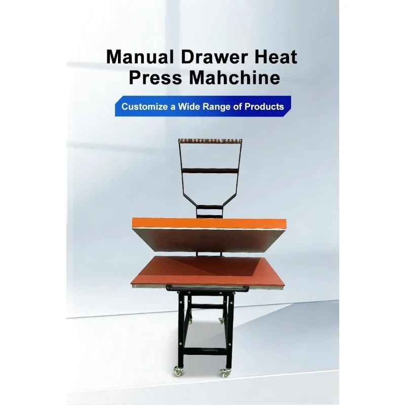 80 X 100cm Large Format New Manual Tshirt Heat Press Sublimation Machine for Label Card Paper Printer