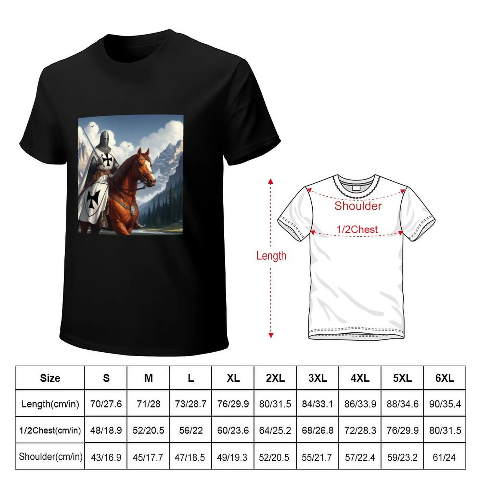 Knight of the teutonic order. T-Shirt Big and Tall Loose Fit T-Shirt