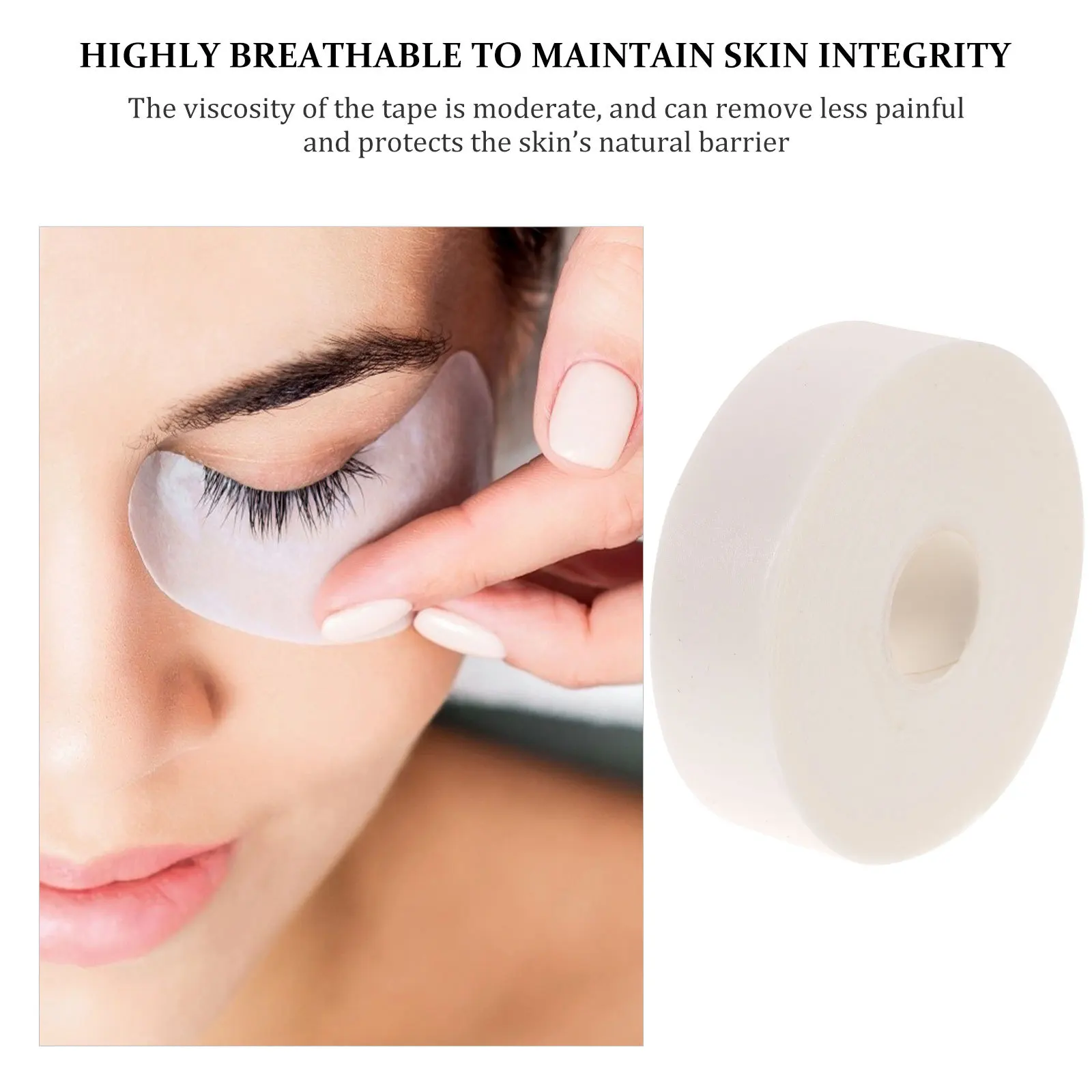 

2pcs Eyelash Extension Tape Foam Isolation Patches For Lash Grafting Adhesive Brow Patch Soft Breathable Easy Peel Off