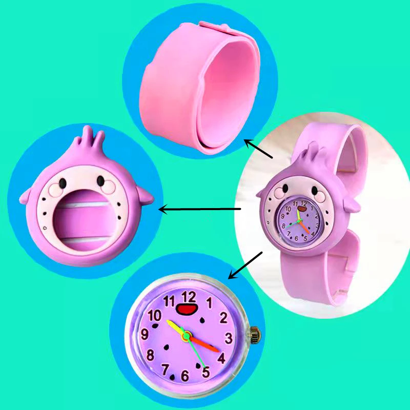 رياض الأطفال هدايا الحفلات 1-15 سنة الأطفال الساعات الطفل تعلم الوقت لعبة الكرتون الاطفال الساعات للفتيات الفتيان الطلاب