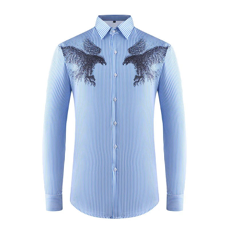 

Autumn 3D Printed Long Sleeved Shirt for Men Autumn Winter Casual Business Shirts Social Banquet Party Shirt Men Clothing M-4XL