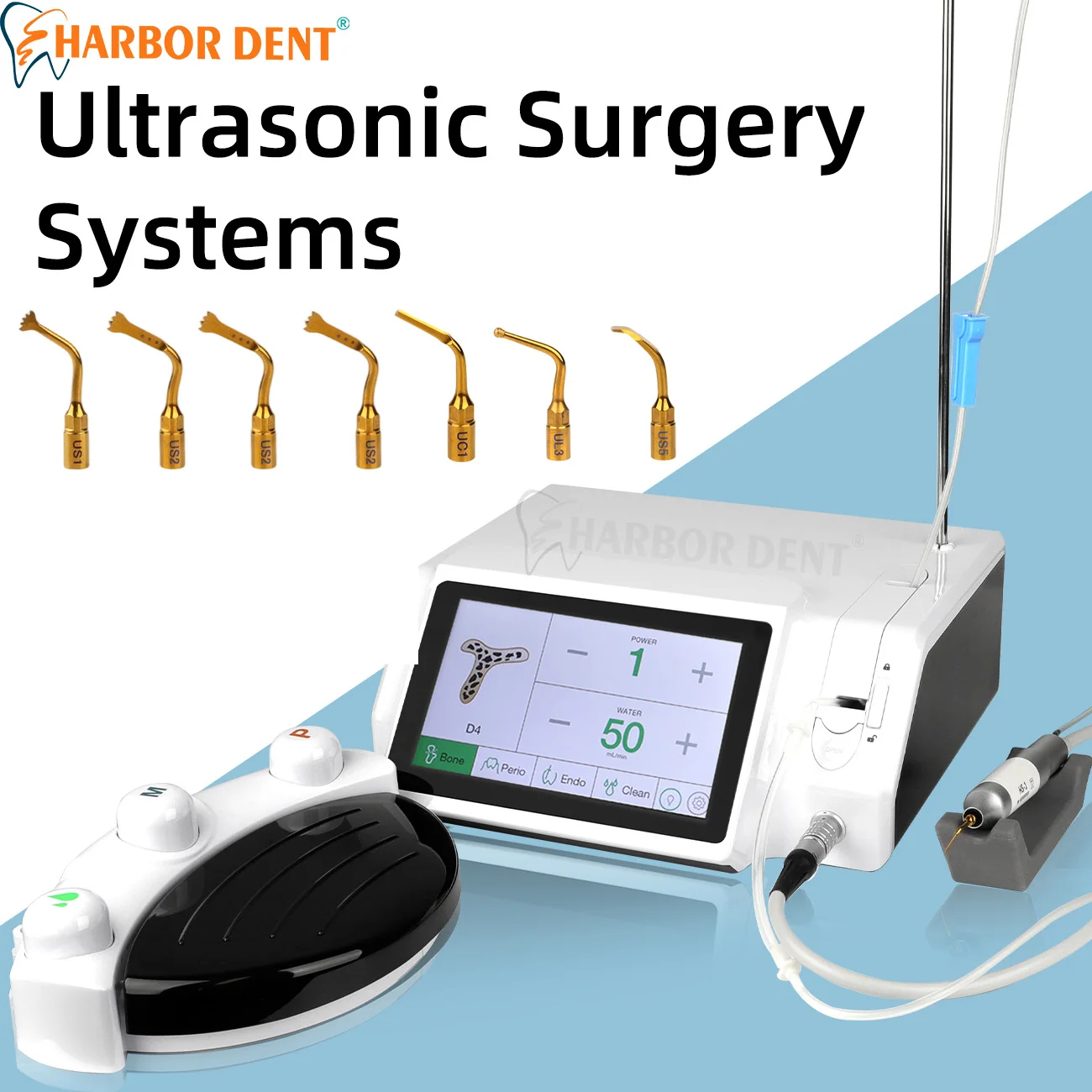 

Dental Piezosurgery Bone Cutting Machine Unit With Ultrasonic Handpiece Dentistry Surgery Electric System Equipment