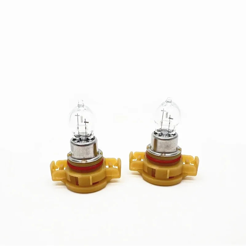 2Pcs Warm White PG20-3 H16 5202 PS24W Halogen Bulbs Car Driving Lamp Daytime Running Lights DRL Quartz Glass 3500K 12V