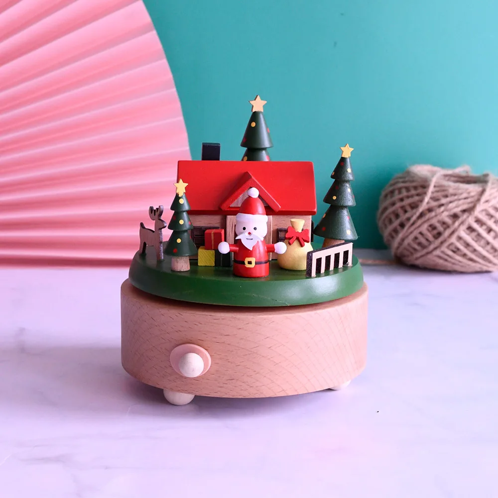 

Custom Logo Engraving Musical Box For Christmas Gift