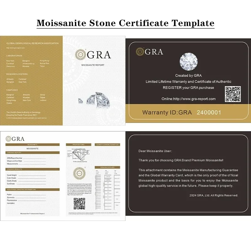 مويسانيتي حجر Asscher قطع رمادي اللون VVS1 خرز أحجار كريمة مفكوكة مع شهادة لصنع المجوهرات #6