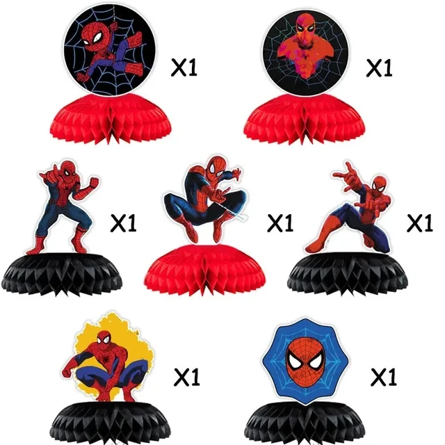 Spiderman feestartikelen inclusief armbandstickers cadeauzakje sleutelhanger rietjes uitblaasbaar voor jongens verjaardag SpiderMan feestdecoratie