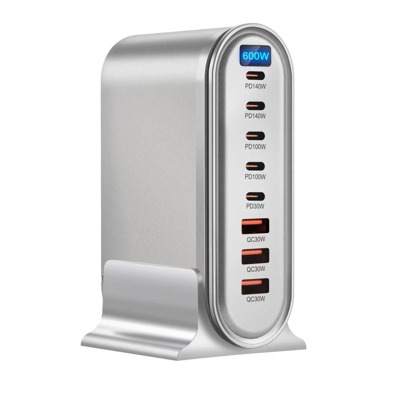 

GaNPro 600W Multi-Port Desktop Power Strip With 5TYPEC+3USB Ports, Suitable For Fast Charging Laptops, Mobile Phones, etc.