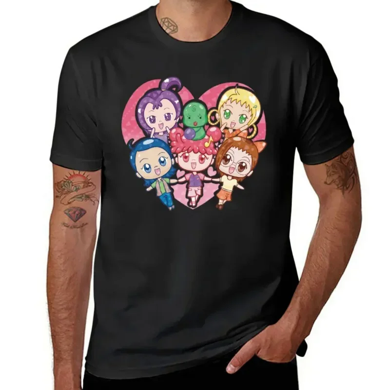 Ojamajo Doremi magical girl group art Doremi T-shirt Harajuku sport top tee graphic vintage home funny novelty EUR size